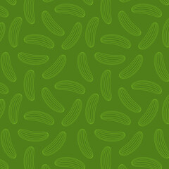 Cucumber pattern. Cucumber symbol vector.