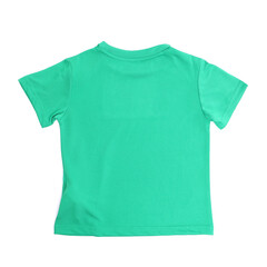 Isolated black t-shirt back view