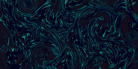 Colorful psychedelic background made of interweaving curved shapes. Vector illustration