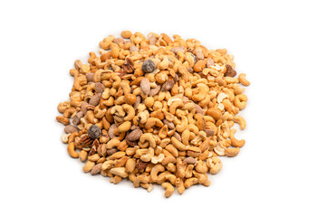 A group of almonds, pistachios, walnuts, macadamia, cashews.