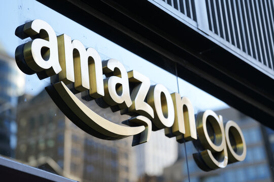 Amazon logo in New York, America. photo taken in September 2022.