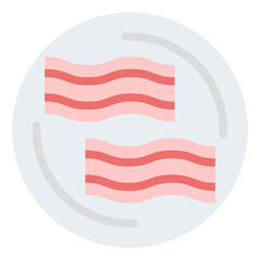 bacon fast food food meat icon
