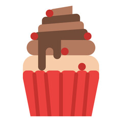 cupcake fast food bakery sweet icon