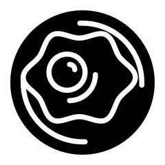 fried eggs breakfast food egg icon