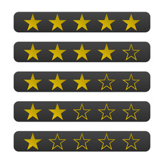 Raiting golden stars