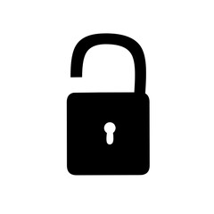 lock open icon vector illustration simple design