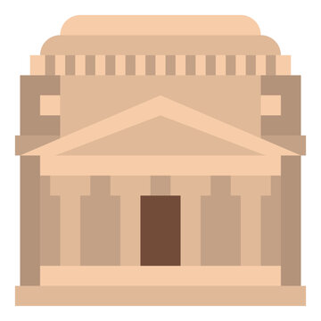 recommend clip art: pantheon temple church landmark italy icon