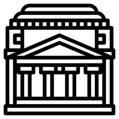 pantheon temple church landmark italy icon