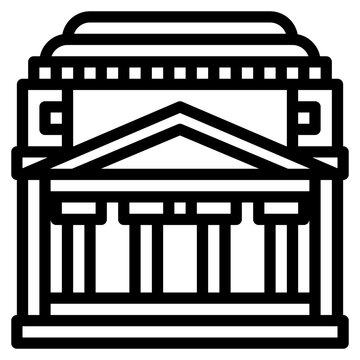 recommend clip art: pantheon temple church landmark italy icon