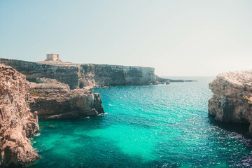 castle on a sea cliff