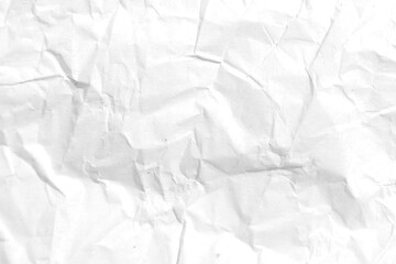 White paper crumpled background