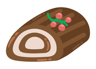 christmas sweet roll icon