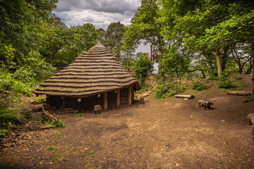 Beeston - May 25 2022: Ruins of Beeston caslte, England.