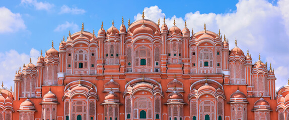 Hawa Mahal located in Jaipur city Rajasthan, India, constructed in the year 1799.