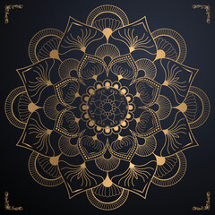 Arabic Floral Mandala Flower Design Vector, EPS file
