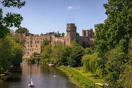 Warwick - May 27 2022: Epic Castle of Warwick, England.
