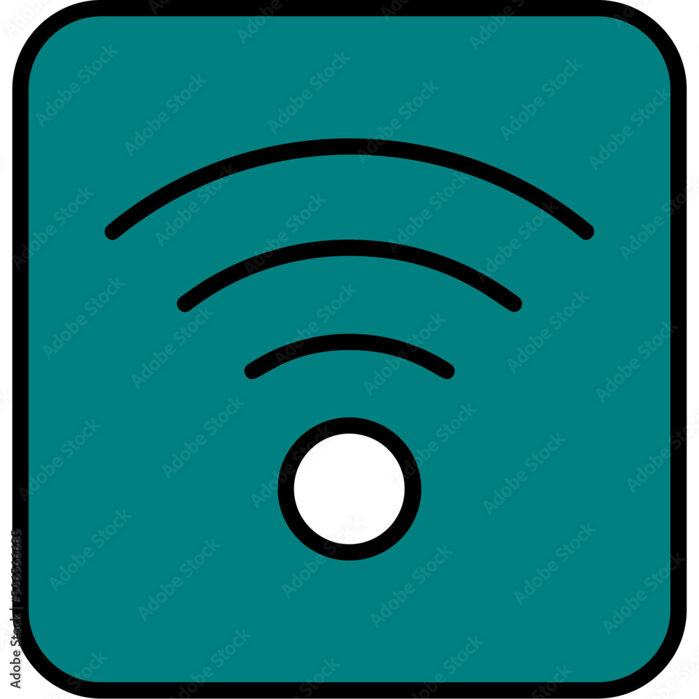 Wall mural Wifi Icon