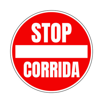 Stop corrida symbol icon 