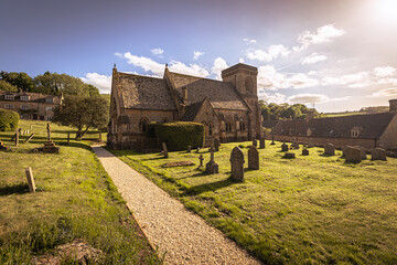 Snowshill - May 27 2022: Old Small Cotswolds town of Snowshill, England.