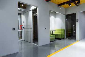 Empty meeting room in modern office interior