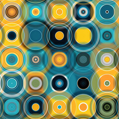 Grafik aus Verschiedenen, farbigen Kreisen