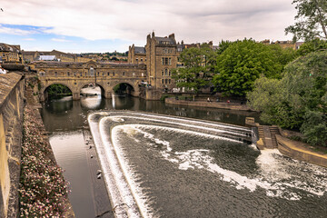 Bath - May 29 2022: The old roman town of Bath, England.