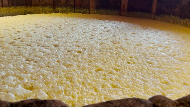 Fermenting Whisky in a Cypress Fermenter