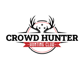 Adventure Hunting Club Logo Design Template