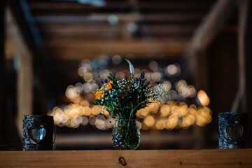 Blumen im Lichtermeer