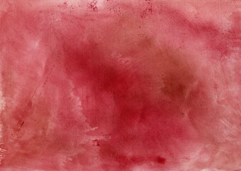Abstract hand drawn watercolor. Colorful texture background. Picture for creative wallpaper or design art work. Pastel shade of red.