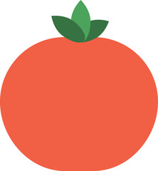 Tomato icon. Fresh healthy vegetable color symbol