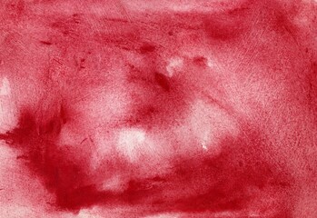 Fototapeta premium Abstract hand drawn watercolor. Colorful texture background. Picture for creative wallpaper or design art work. Pastel shade of red.