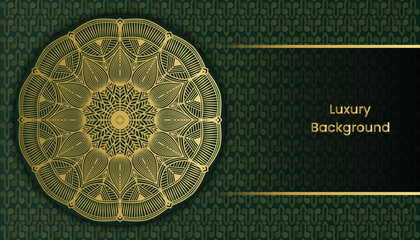 Magnificent beautiful invitation card with floral mandala. Royal ornamental mandala design background. invitation, wedding card, Diwali, decoration. India, Indian, Arabic, Damask, Asian, Turkish 