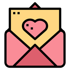 letter filled outline icon style
