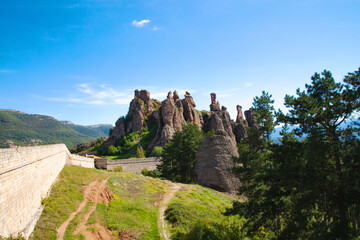 Fototapeta na wymiar Felsformationen an der Festung Belogradtschik, Bulgarien 