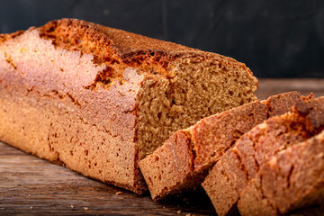 loaf of bread on table
