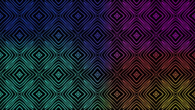Abstract Pattern futuristic motion background. Seamless looping. Video animation Ultra HD 4K
