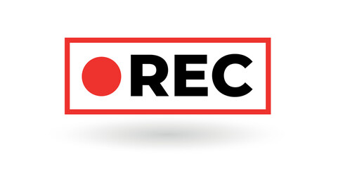 Recording Button Vector illustration