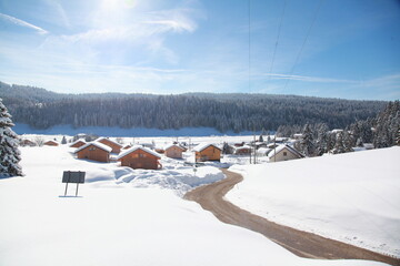 Lamoura sous la neige