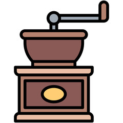 Coffee grinder icon, Coffee shop related vector