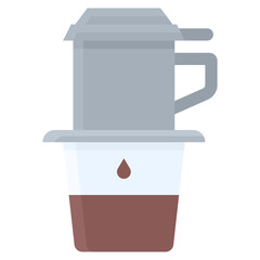 Vietnam coffee icon, Coffee shop related vector