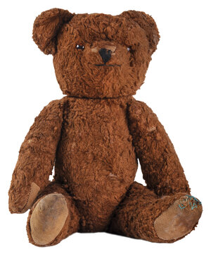Naklejka old teddy bear toy