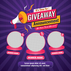 Giveaway quiz contest for social media feed. template giveaway prize win competition follow the steps below