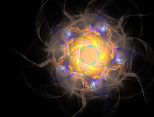 Obraz premium Imaginatory fractal abstract background Image