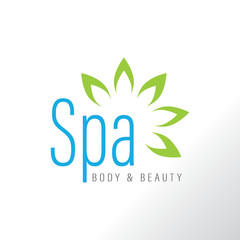 spa logo body and beauty women saloon