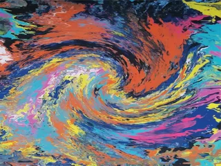 Crédence de cuisine en verre imprimé Mélange de couleurs abstract watercolor background
