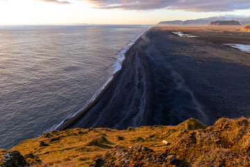 Black sand beach in Iceland