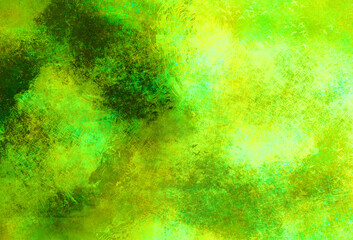 Fototapeta na wymiar 明るい黄緑のバリエーションの靄のようなグランジ