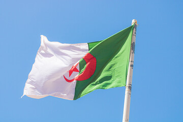 Naklejka na ściany i meble The National flag of Algeria