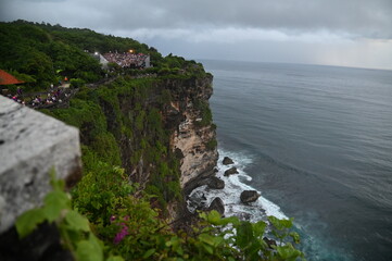 Bali, Indonesia - November 7, 2022: The Uluwatu Temple on a Cliff